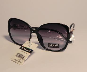Sonnenbrille schwarz mit gold und Glitzer